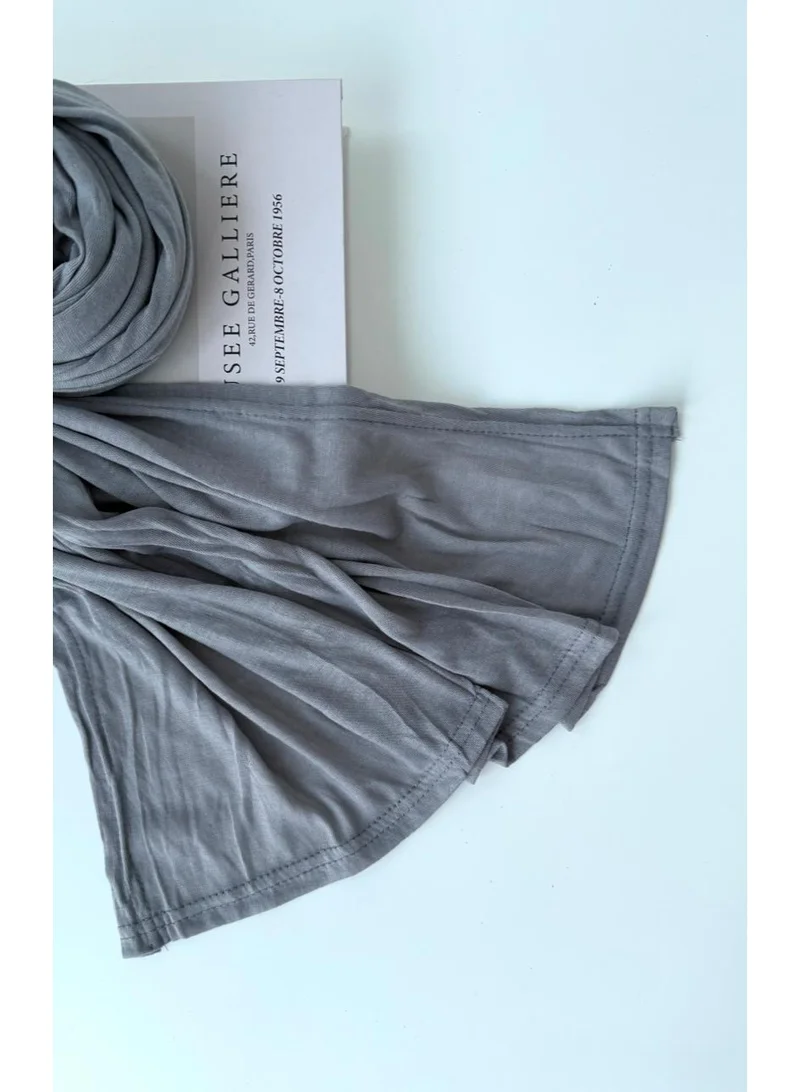 AL BENT AL SHARQIEH grey cotton hijab shawl for Women | Best Price UAE